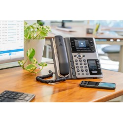 HP Poly Téléphone IP Poly Edge E450 compatible PoE | JDB-Info