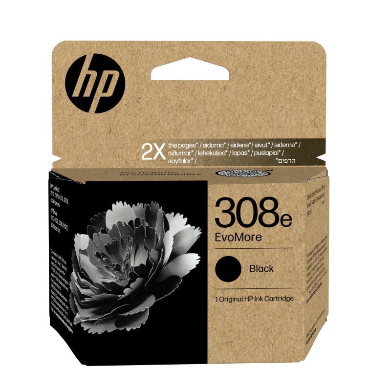 HP 308e Cartouche d’encre authentique Noir EvoMore | JDB-Info