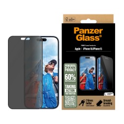 PanzerGlass ® 2-Way Privacy Screen Protector iPhone 16 | 15 | JDB-Info