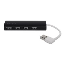 BELKIN Hub de Voyage 4 Ports USB 2.0 Noir