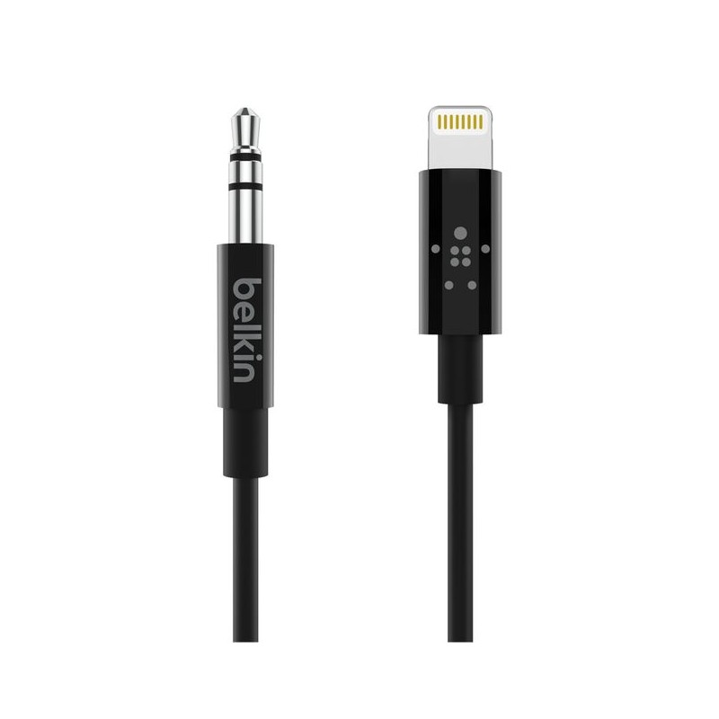 BELKIN Câble audio 3.5 mm avec connecteur Lightning 90cm