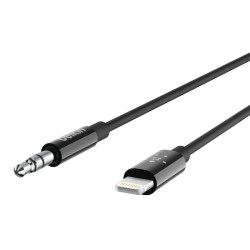 BELKIN Câble audio 3.5 mm avec connecteur Lightning 90cm