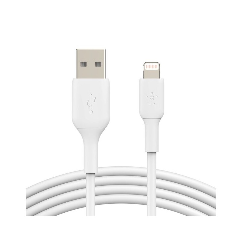 BELKIN BOOST CHARGE USB-A to Lightning Cable PVC 2M White