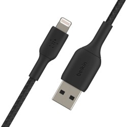 BELKIN BOOST CHARGE USB-A to Lightning Cable Braided 1M Black