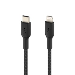 BELKIN BOOST CHARGE USB-C to Lightning Cable Braided 1M Black