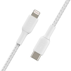 BELKIN BOOST CHARGE USB-C to Lightning Cable Braided 1M White