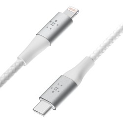 BELKIN BOOST CHARGE USB-C to Lightning Cable Braided 2M White