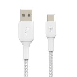 BELKIN BOOST CHARGE USB-A to USB-C Cable Braided 1M White