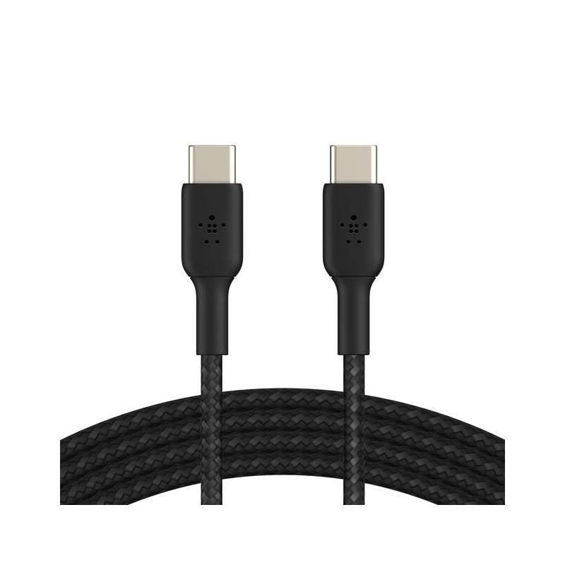 BELKIN BOOST CHARGE USB-C to USB-C 2.0 Cable Braided 1M Black