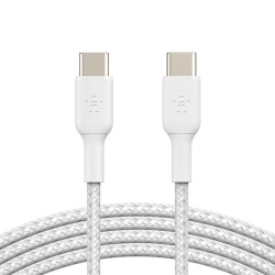 BELKIN BOOST CHARGE USB-C to USB-C 2.0 Cable Braided 1M White