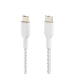 BELKIN BOOST CHARGE USB-C to USB-C 2.0 Cable Braided 1M White