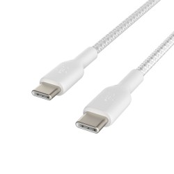 BELKIN BOOST CHARGE USB-C to USB-C 2.0 Cable Braided 1M White