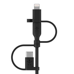 BELKIN Cable USB-A vers USB-C Lightning et MicroUSB