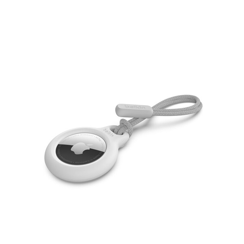 BELKIN Airtag Protection avec Cordon Blanc