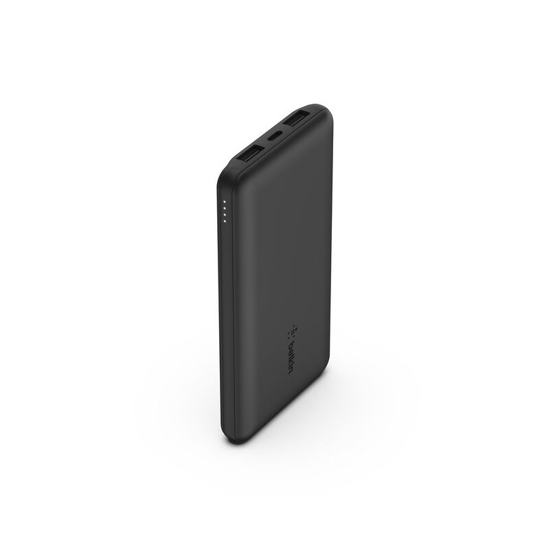 BELKIN Batterie externe 3 ports 10K avec câble USB-A vers USB-C noir