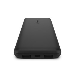 BELKIN Batterie externe 3 ports 10K avec câble USB-A vers USB-C noir