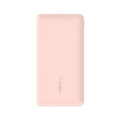 BELKIN Batterie externe 3 ports 10K avec câble USB-A vers USB-C rose