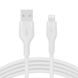 BELKIN Câble Silicon Ultra USB-A vers Lightning 2m Blanc
