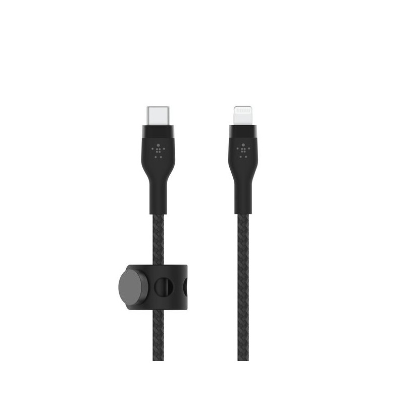BELKIN Câble USB-C vers Lightning Silicon Tréssé 3m Noir
