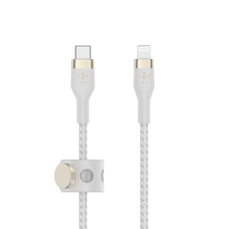 BELKIN Câble USB-C vers Lightning Silicon Tréssé 3 m Blanc