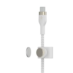 BELKIN Câble USB-C vers Lightning Silicon Tréssé 3 m Blanc