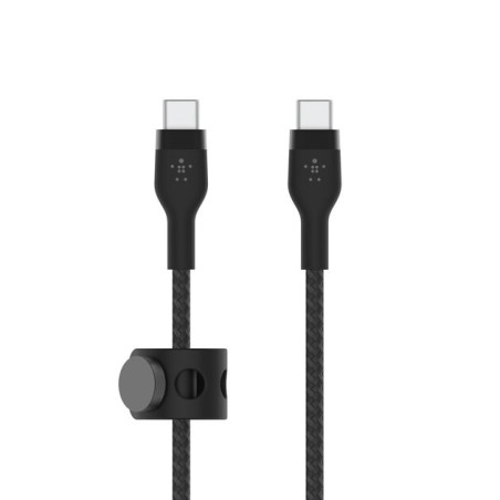 BELKIN Câble USB-C vers USB-C 2m Silicon Trésse Noir