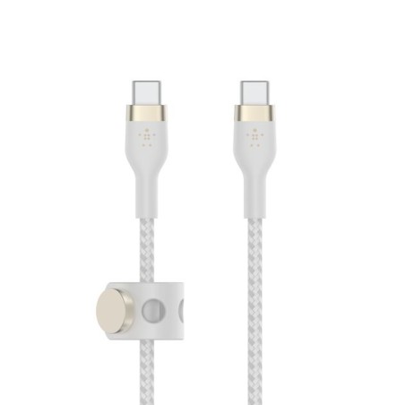 BELKIN Câble USB-C vers USB-C Silicon Tréssé 3m Blanc
