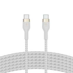 BELKIN Câble USB-C vers USB-C Silicon Tréssé 3m Blanc