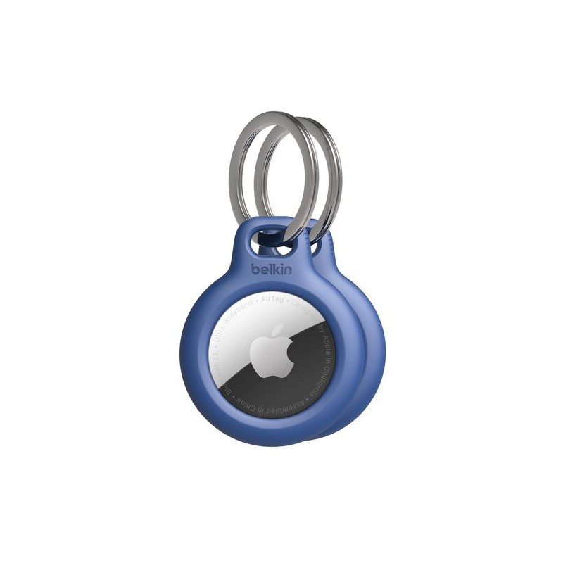BELKIN porte-clé Airtag Bleu Pack de 2