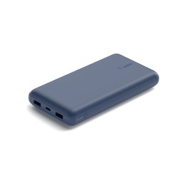 BELKIN Powerbank 20K 15W USB-C + 2 USB-A Bleu