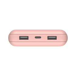 BELKIN Powerbank 20K 15W USB-C cable inclus + 2 USB-A Rose
