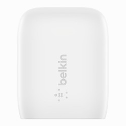 BELKIN Chargeur secteur USB-C PD 20W + cable 1m PVC C-LTG blanc