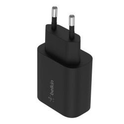 BELKIN BOOST CHARGE 25w USB-C PD PPS Single Wall Charger Black