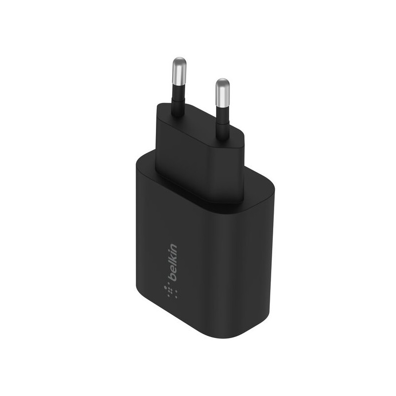 BELKIN BOOST CHARGE 25w USB-C PD PPS Single Wall Charger Black