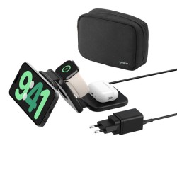 BELKIN BOOST CHARGE PRO 3in1 Folding Travel Wireless Charging Pad with Qi2 Magnetic 15w