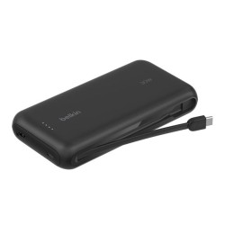 BELKIN 20k PD30w Integrated USB-C Cable Power Bank Black