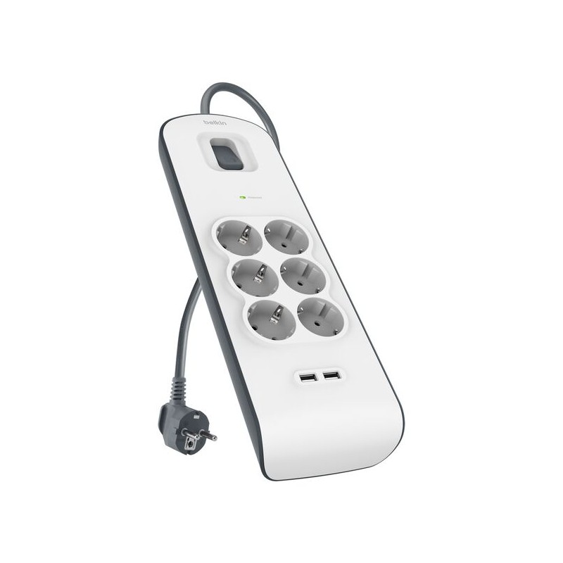 BELKIN 2.4 Amp USB Charging 6-outlet Surge Protection Strip
