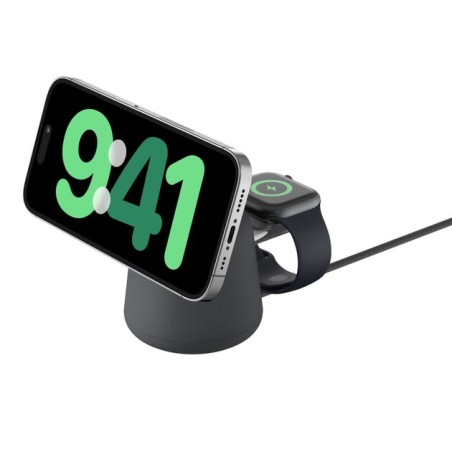 BELKIN BOOST CHARGE PRO 2in1 Qi2 15w Charging Stand Charcoal