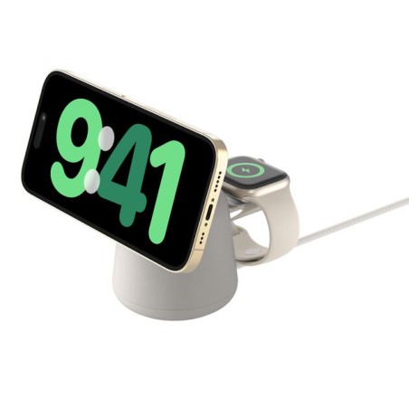 BELKIN BOOST CHARGE PRO 2in1 Qi2 15w Charging Stand Sand