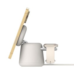 BELKIN BOOST CHARGE PRO 2in1 Qi2 15w Charging Stand Sand