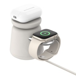 BELKIN BOOST CHARGE PRO 2in1 Qi2 15w Charging Stand Sand