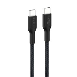 BELKIN USB-C TO USB-C 240W 2.0 BRAIDED PCR 2M BLACK