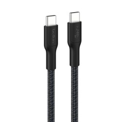 BELKIN USB-C TO USB-C 240W 2.0 BRAIDED PCR 3M BLACK