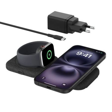 BELKIN BOOST CHARGE PRO 2in1 Folding Travel Wireless Charging Pad with Qi2 Magnetic 15w