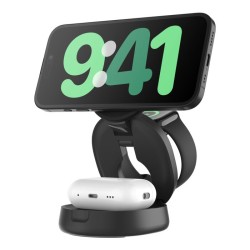 BELKIN BOOSTCHARGE Qi2 15w Z-Fold 3in1 Charging Stand Black