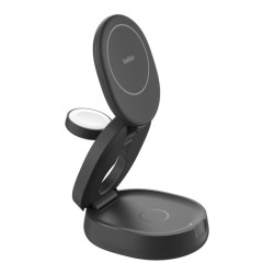 BELKIN BOOSTCHARGE Qi2 15w Z-Fold 3in1 Charging Stand Black