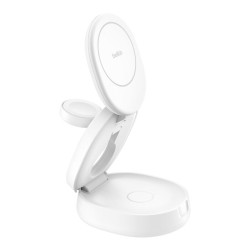 BELKIN BOOSTCHARGE Qi2 15w Z-Fold 3in1 Charging Stand White