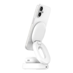 BELKIN BOOSTCHARGE Qi2 15w Z-Fold 2in1 Charging Stand White