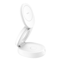 BELKIN BOOSTCHARGE Qi2 15w Z-Fold 2in1 Charging Stand White