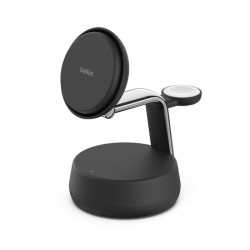 BELKIN UltraCharge Pro 25w Qi2 3in1 Magnetic Charger Charcoal
